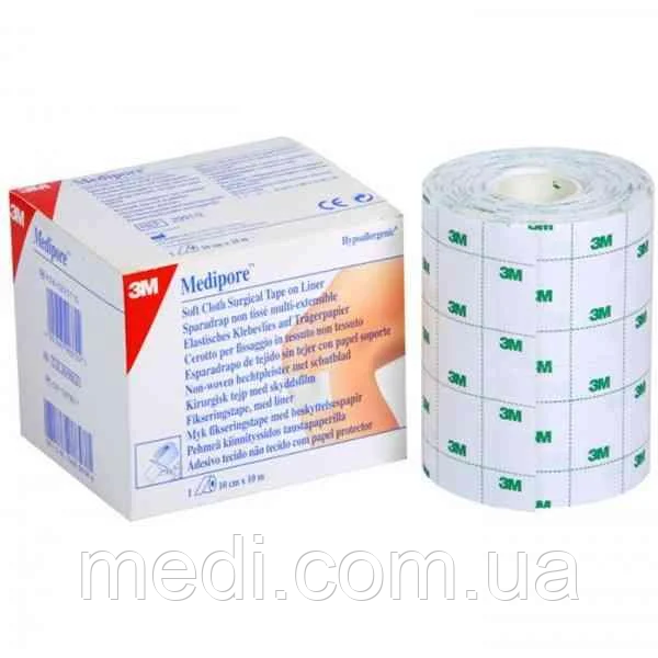 Медіпор пластир з лайнером 10см x 10м №12