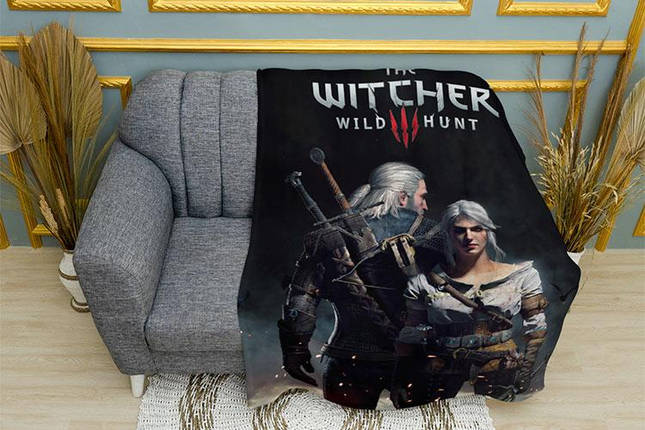 Плед «Відьмак 3. Геральт та Цірі. The Witcher 3. Geralt and Ciri», фото 1