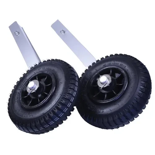 Транцеві колеса для транспортування човна Easterner 200 мм пластикові анодований алюміній запірний механізм, фото 1