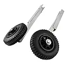 Транцеві колеса для транспортування човна Easterner 200 мм пластикові анодований алюміній запірний механізм, фото 4