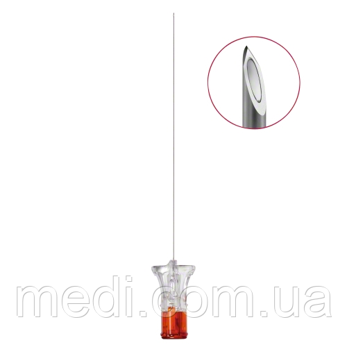 Голка для спінальної анестезії Spinocan® 0,35 x 88 мм, G29 x 3 1/2 дюймів червона/Bbraun/25шт./упаковка, фото 1