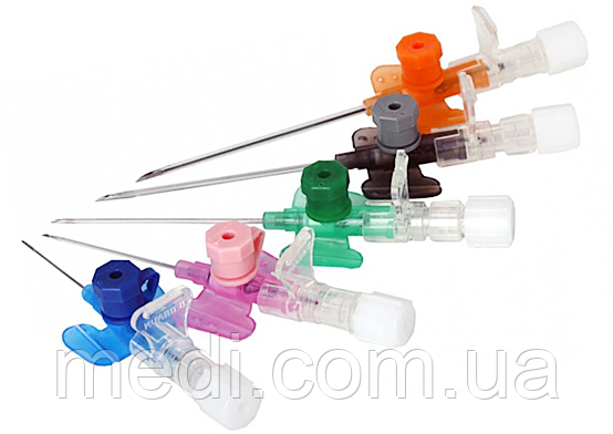 Канюля внутрішньовенна Vasofix® Certo G 24, 0.7*19мм,22 мл/хв жовта/Bbraun 50шт./упаковка, фото 1