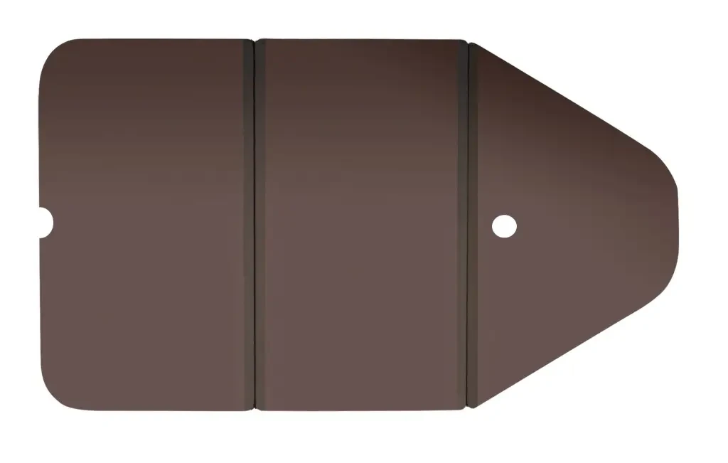 Днищевий настил слань - книжка Kolibri KM-245D для ПВХ човнів фанера 1670x860 мм 3 секції 0.9 см товщини легка установка., фото 1