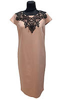 Жіноча сукня, класична, персикового кольору, від українського бренду Sweet Woman