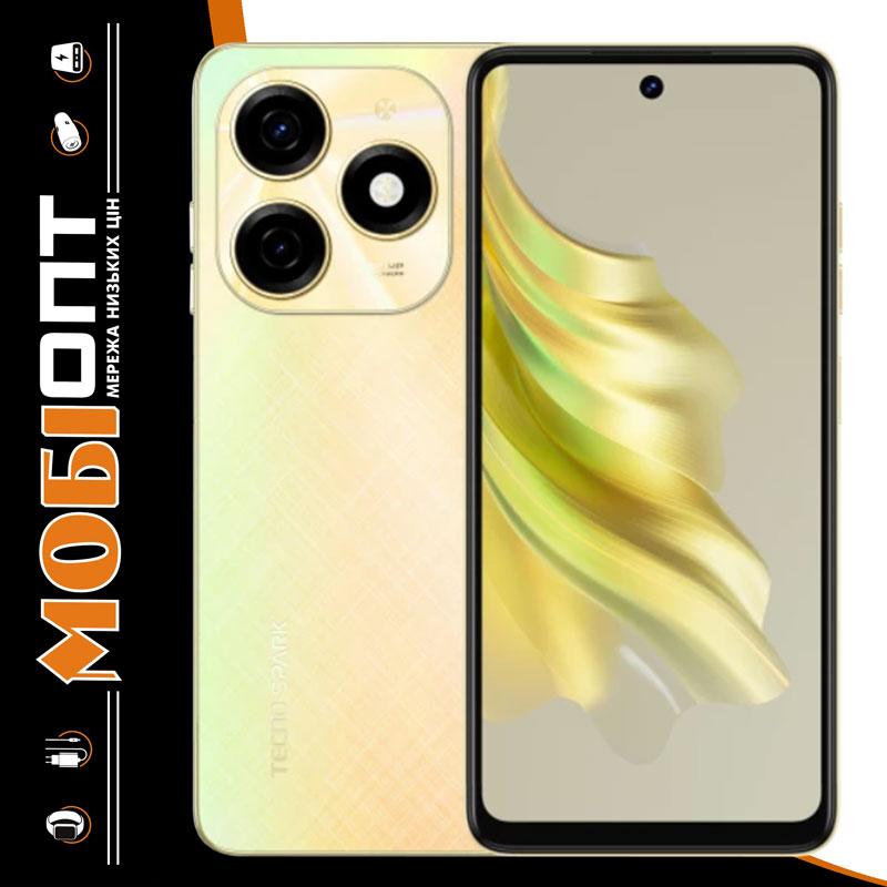 Смартфон Tecno Spark 20 (KJ5n) 8/256Gb NFC Neon Gold (4894947013577) UA UCRF