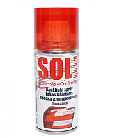 Лак для тонування фар Soll 150ml червоний S700016