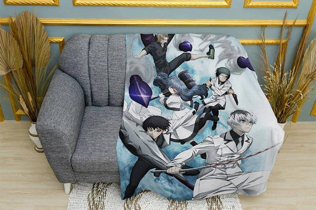 Плед «Токійський Гуль. Персонажі. Tokyo Ghoul. Characters», фото 1