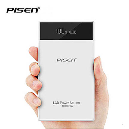 Power bank Pisen 10000 mAh з Led-екраном, фото 2