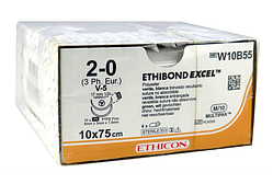 Ethibond Excel 2-0 колюче-ріжуча Tapercut 2х17, 10*75см, Ethicon W10B55