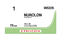 Нуролон (Nurolon) 1 без голки 10 *75 см, чорний Ethicon W5225