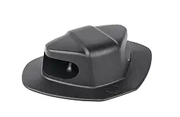 Лееродержатель кінцевий для надувних ПВХ човнів Kolibri 11.116.62 чорний для леера до 12 мм 2 отвори довжина 100 мм