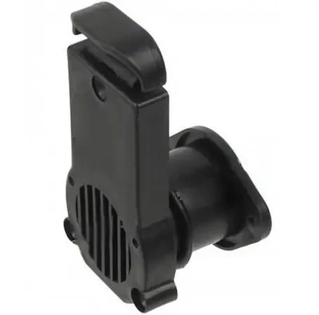 Клапан зливний транцевий 21 мм шибер Kolibri чорний 11.003.62 для надувних ПВХ човнів пластиковий для моторних човнів, фото 1