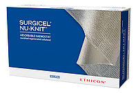 Гемостатик Surgicel Nu-knit (Серджисел Нью-Нит) 2,5 см x 2,5 см 12 шт./упаковка, Ethicon 1940GB