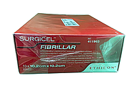 Гемостатик Surgicel Fibrillar (Серджисел Фибриллар) 10,2см х 10,2см 10 шт./упаковка, Ethicon 411963