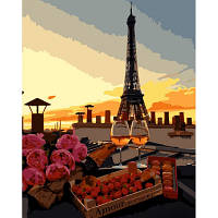 Картина по номерам STRATEG Романтический ужин в Париже, 40x50 см (GS1145)