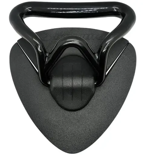 Рим-ручка з буксиром велика для надувних ПВХ човнів Kolibri 11.025.01.62 чорна пластикове кріпильне підстави, фото 1