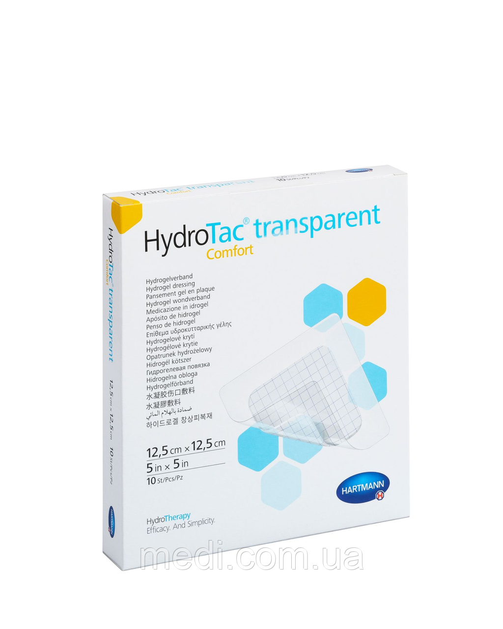 Пов`язка HydroTac transparent Comfort, 12,5см х 12,5 см №10, Hartmann 685926