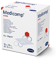 Серветка з нетканного матеріалу Medicomp extra 10см х 10 см, Hartmann