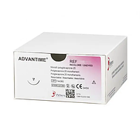 ADVANTIME 1(Монокрил W3457), колюча голка 40мм, 1/2 кола, довжина 90см, фіолетова, Peters 15S40A