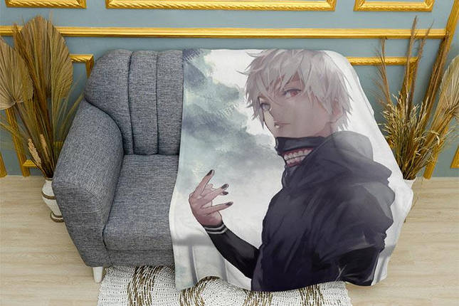 Плед «Токійський Гуль. Кен Канекі. Tokyo Ghoul. Ken Kaneki», фото 1