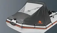 Тент носовой для надувной ПВХ лодки Kolibri KM-300 KM-330 KM-300D-KM-360D большой 33.082.0.32 черный