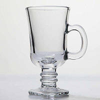 Набор стаканов из прочного прозрачного стекла с ручкой для чая или кофе 2 шт 250 мл. Irish Coffe Pasabahce