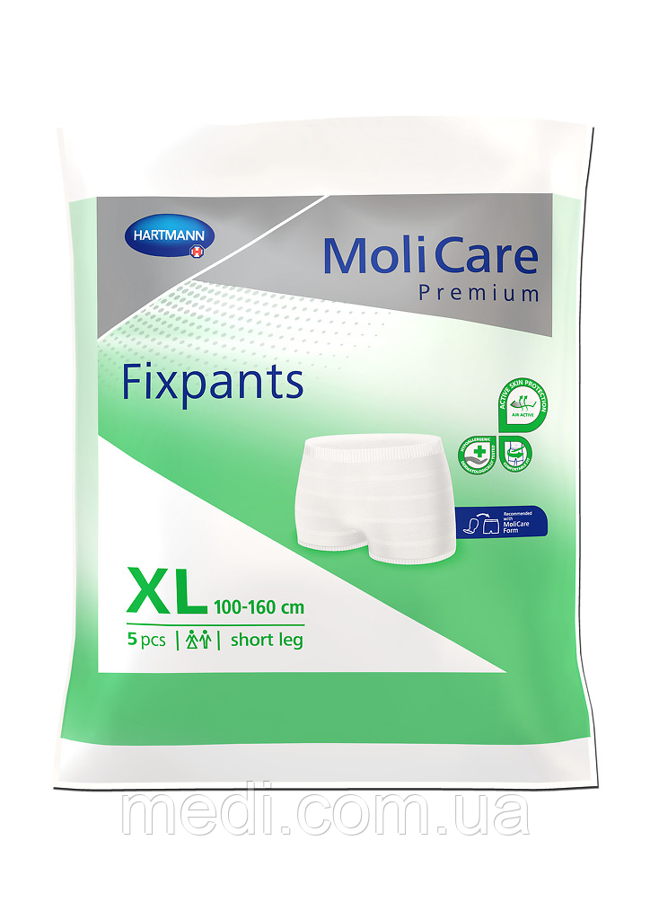 Еластичні штанці для фіксації прокладок короткі MoliCare Premium Fixpants XL 5шт