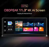 Автомагнитола '11.3 дюйм OBDPEAK K2 Pro (Apple CarPlay & Android Auto)