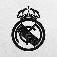Деревянное панно емблема Real Madrid CF ФК (Реал Мадрид) / Фанера / 59x78 см