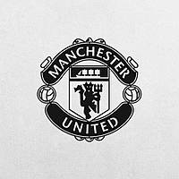 Деревянное панно емблема Manchester United FC ФК (Манчестер Юнайтед) / Фанера / 30x30 см