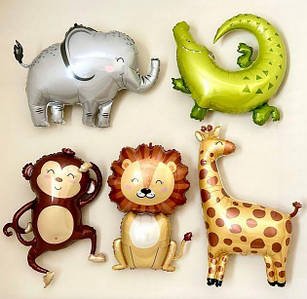 Набір кульок Африканські тварини | Різнокольоровий