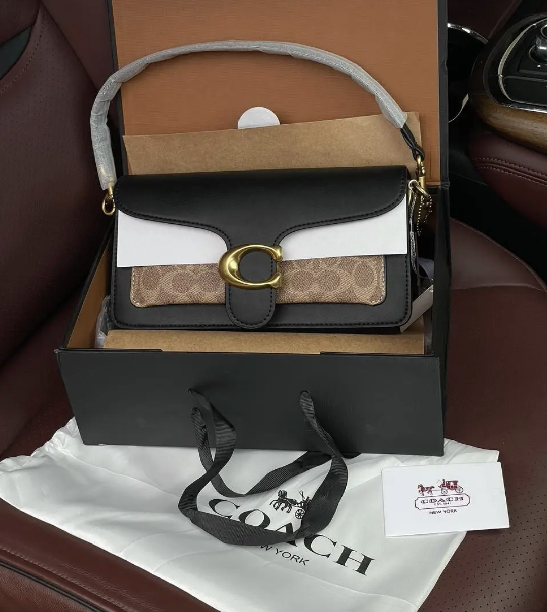 Жіноча сумка Coach Tabby 26 Shoulder Bag коричневий. (311)
