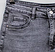 Наймодніша джинсова спідниця міді-максі світло-сірого кольору, фото 5