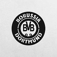 Дерев'яне панно емблема Borussia Dortmund ФК (Боруссія Дортмунд) / Фанера / 59x59 см