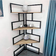 Кутова підлогова полиця в стилі Loft