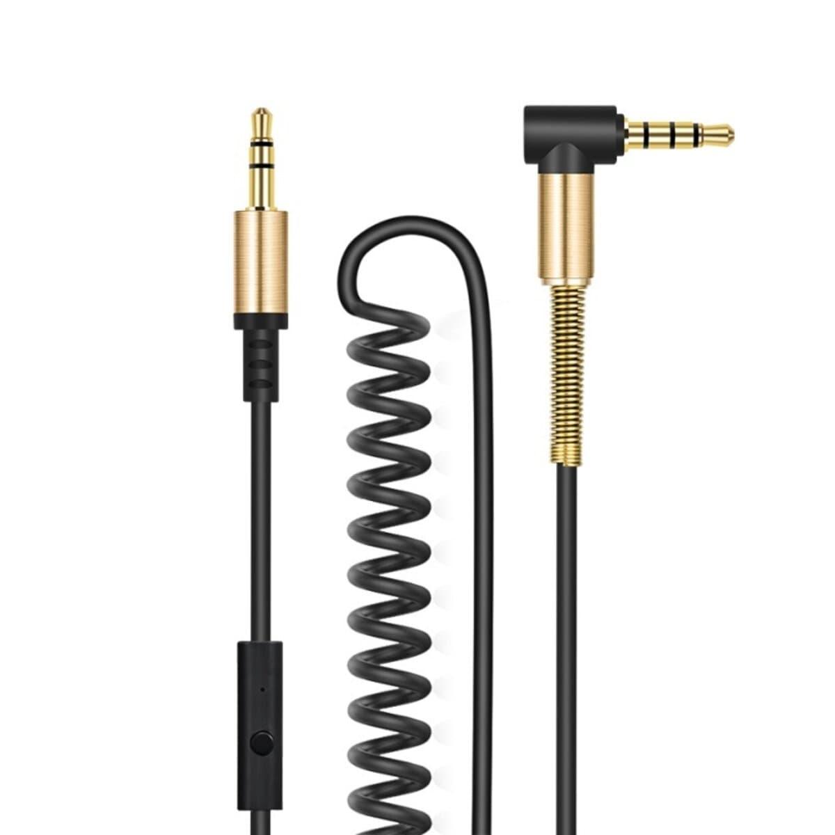 Аудіокабель Hoco UPA02 mini-jack 3.5 мм TRRS — TRS 2 м Black
