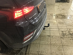 Фаркоп Hyundai Santa Fe 3 TM 2018-2020 (Хендай Санта Фе 3) польський на болтах
