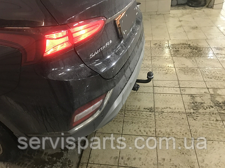 Фаркоп Hyundai Santa Fe 3 TM 2018-2020 (Хендай Санта Фе 3) польський на болтах, фото 1