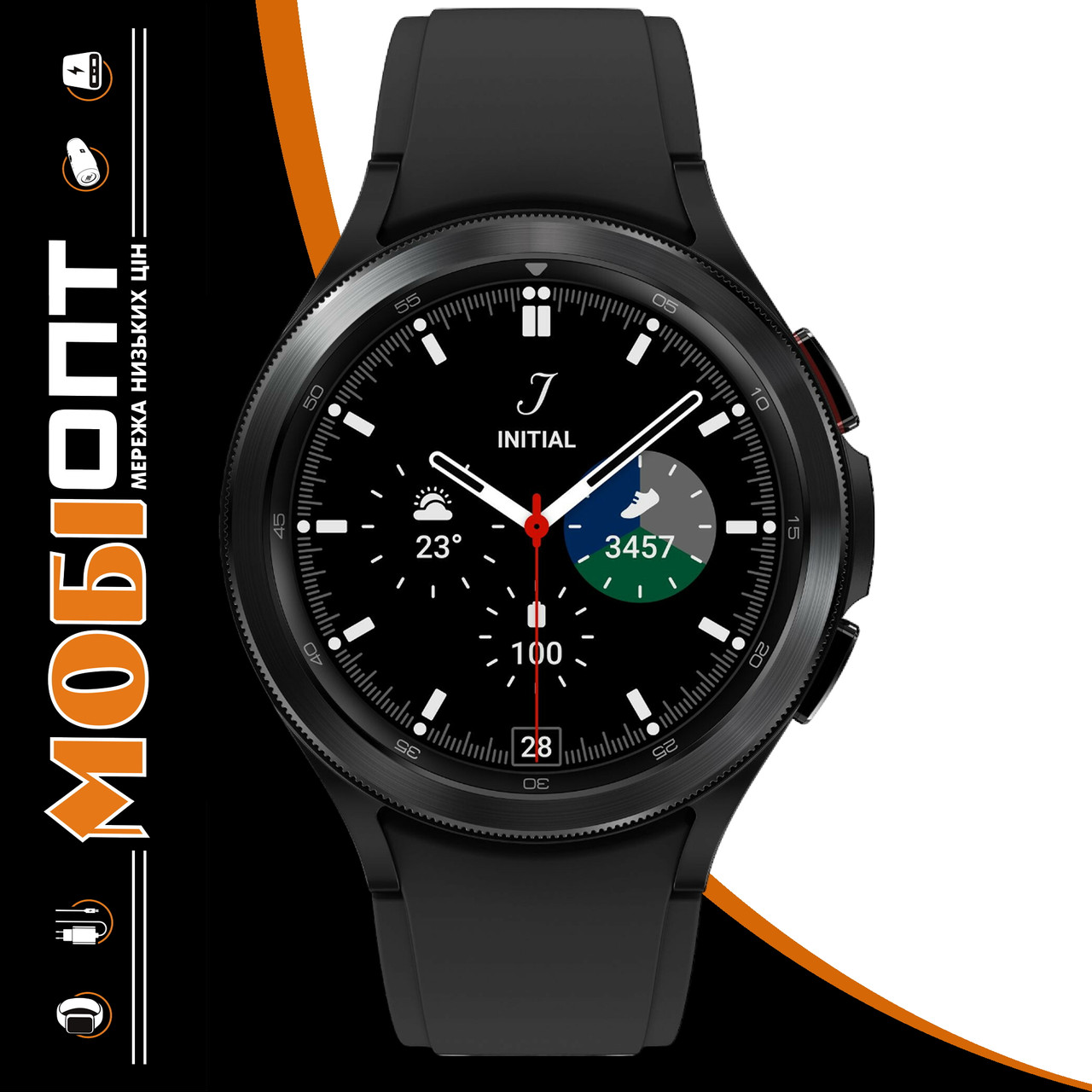 Smart Watch Samsung Galaxy Watch 4 Classic 46mm SM-R890 Black (SM-R890NZKAINS) Global version