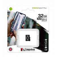 Картка пам'яті micro SDHC 32 GB Kingston (class 10) (UHS-3) (БЕЗ АДАПТЕРА)