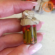 Лялькова їжа "Мариновані помідори та огірки" Hand Made Nestwood 1 шт, фото 4