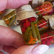 Лялькова їжа "Мариновані помідори та огірки" Hand Made Nestwood 1 шт, фото 3