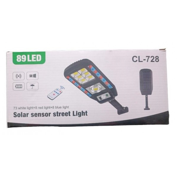 Прожектор LED настінний CL-728 сенсорний вуличний із сонячною панеллю та пультом (50 шт./ясть)