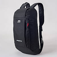 Детский рюкзак Mayers Черный унисекс 10L с черной молнией (МВ0118)