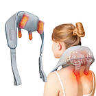 Масажер ударний для шиї та плечей з ІЧ-підігрівом A-Plus Neck massager NEW, фото 9