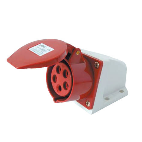Розетка силова стаціонарна РС-115 3P+PE+N 16А 380В IP44 Electro, фото 1