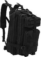 Тактичний військовий штурмовий рюкзак з відділенням для гідратора, системою MOLLE 35, Чорний