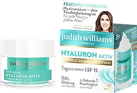 Зміцнюючий крем для обличчя Judith Williams Gesichtscreme Hyaluron Aktiv, 50 мл