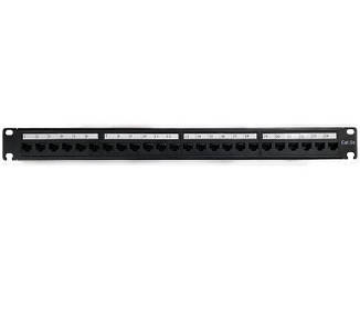 Патч панель UTP CAT5e, 24 порти 1U 19' з організатором кабелю Toolless Type, Eserver (WT-2512-CAT.5E)