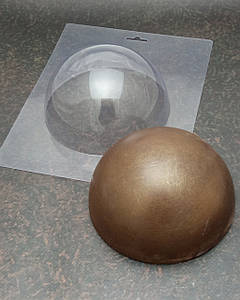 Пластикова форма для шоколаду Полусфера 13 см